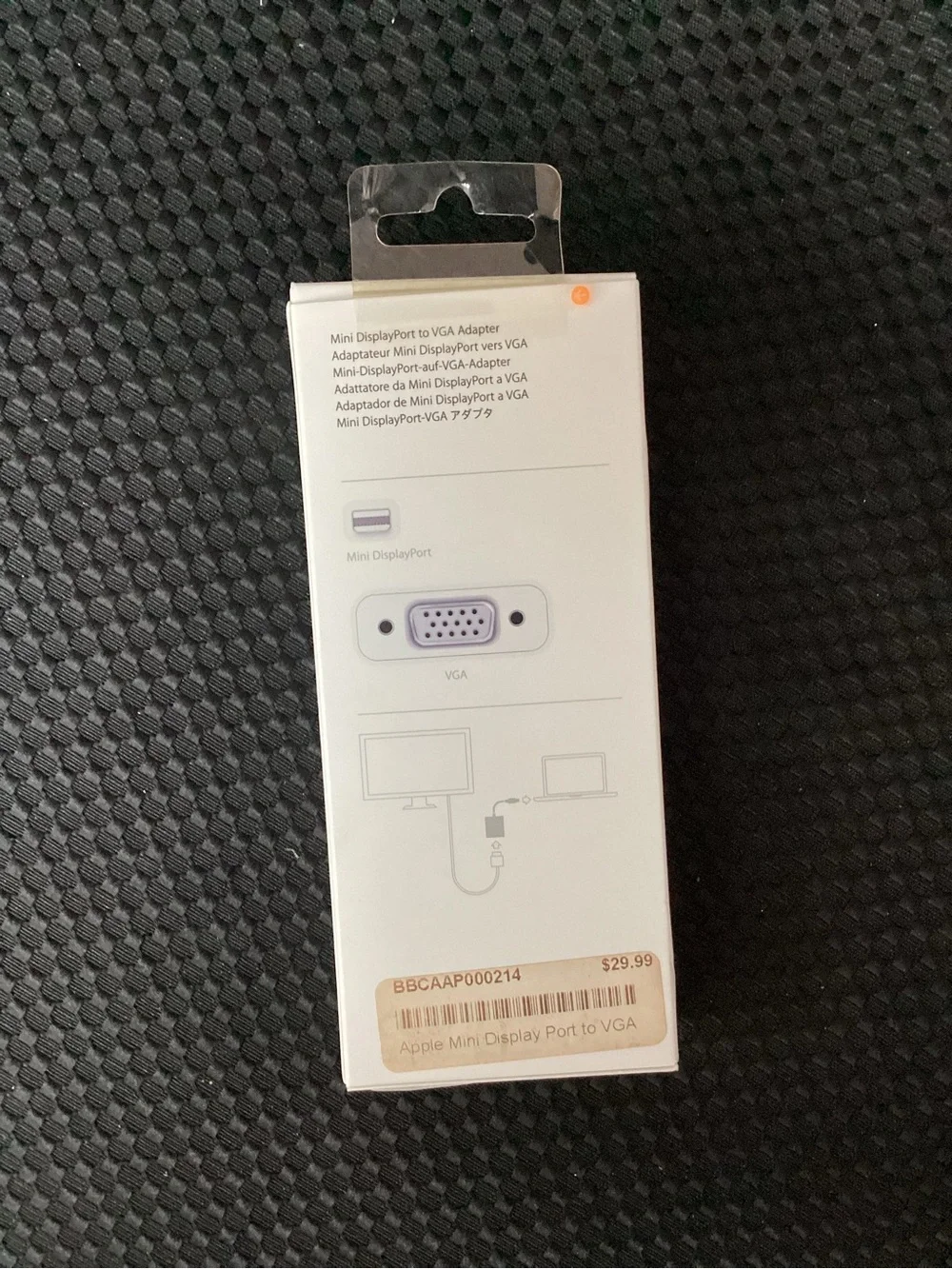 Apple White Mini DisplayPort to VGA Adapter - White